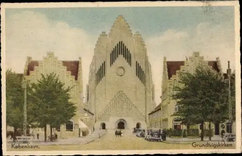 Ak København Kopenhagen Dänemark, Grundtvigskirken
