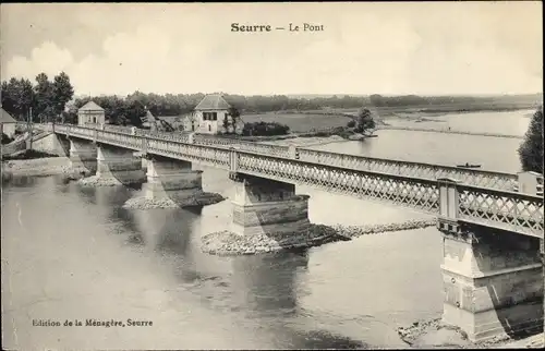Ak Seurre Cote d'Or, Le Pont