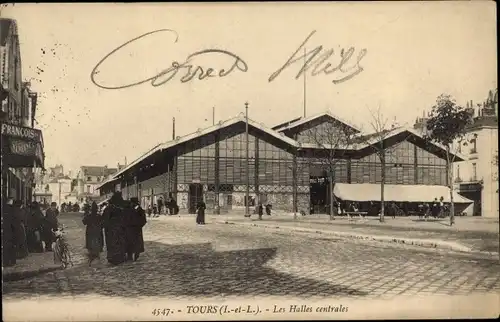 Ak Tours Indre et Loire, Les Halles centrales