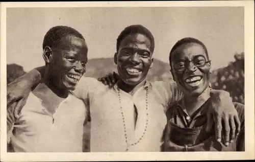 Ak Afrique, Chretiens du Nyassa, Oeuvre de la Propagation de la Foi, Missions Catholiques