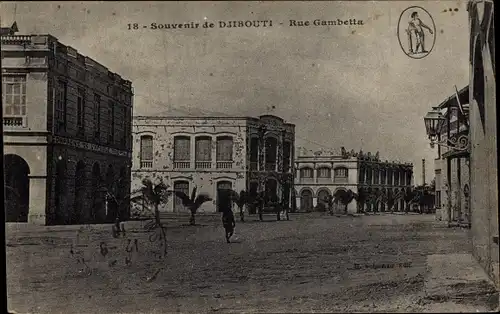 Ak Djibouti Dschibuti, Rue Gambetta
