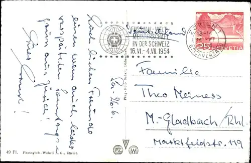 Ak Zürich Stadt Schweiz, Fliegeraufnahme der Stadt