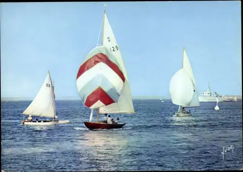 Ak Bassin d'Arcachon Gironde, Les Dragons, Segelboote