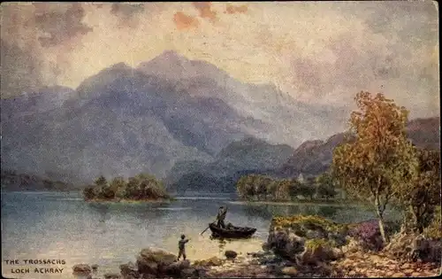 Künstler Ak Schottland, The Trossachs, Loch Achray