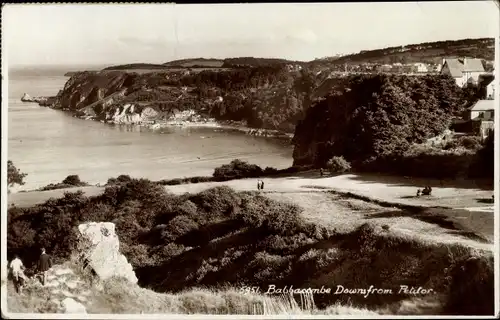 Ak Torquay Devon England, Babbacombe Downs from Petitor