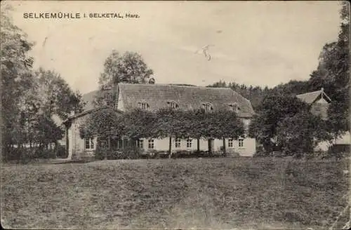 Ak Ballenstedt im Harz, Selkemühle im Selketal