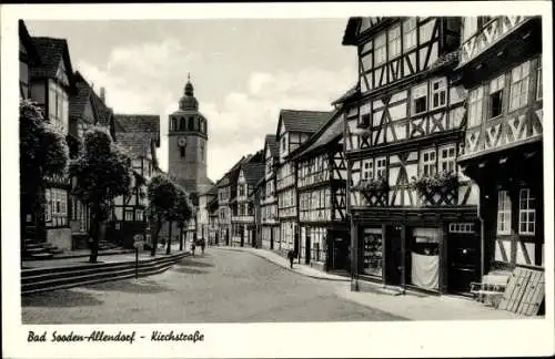Ak Bad Sooden Allendorf an der Werra Hessen, Kirchstraße