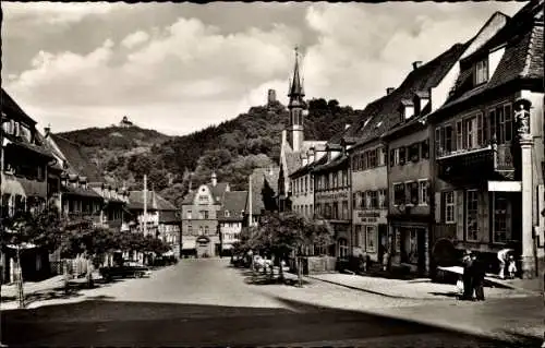 Ak Weinheim an der Bergstraße Baden, Marktplatz, Kirche, Burg Windeck, Wachenburg, Weinrestaurant