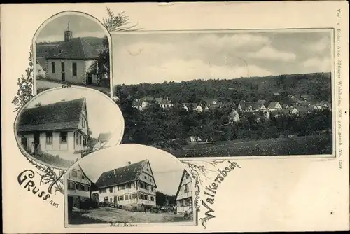 Ak Walkersbach Pfaffenhofen an der Ilm Oberbayern, Rathaus, Totalansicht