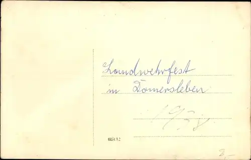 Foto Ak Domersleben Wanzleben Börde in Sachsen Anhalt, Landwehrfest, Festumzug 1938