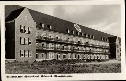 Ak Sanderbusch Sande in Friesland, Marinelazarett, Teilansicht Hauptbettenhaus