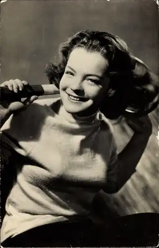 Ak Schauspielerin Romy Schneider, Portrait