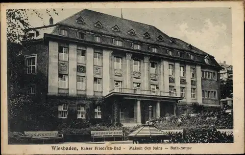 Ak Wiesbaden in Hessen, Kaiser Friedrich Bad, Badehaus