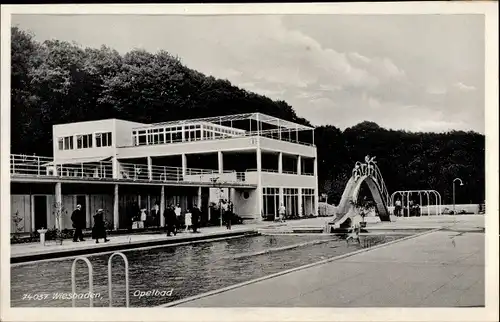 Ak Wiesbaden in Hessen, Opelbad