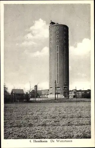 Ak Hemiksem Flandern Antwerpen, De Watertoren