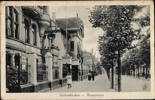 Ak Gelsenkirchen im Ruhrgebiet, Weststraße