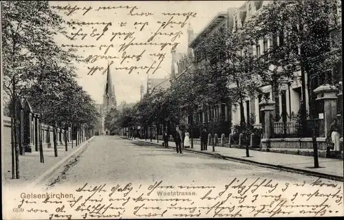 Ak Gelsenkirchen im Ruhrgebiet, Weststraße