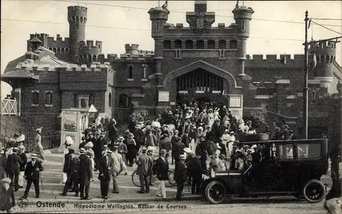Ak Ostende Westflandern, Hippodrome Wellington, Retour de courses
