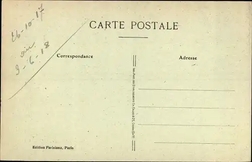 Ak Saloniki Thessaloniki Griechenland, Incendie 1917, Restes de l'Hotel des Postes et Telegraphes