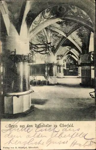 Ak Elberfeld Wuppertal in Nordrhein Westfalen, Ratskeller