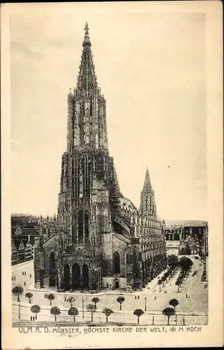Ak Ulm an der Donau, Münster