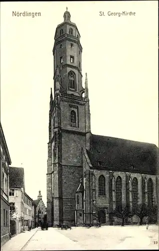 Ak Nördlingen in Schwaben, St. Georg-Kirche