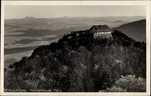 Ak Oybin in Sachsen, Hochwaldbaude, Panorama