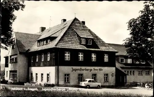 Ak Jöhstadt im Erzgebirge Sachsen, Jugendherberge Bruno Kühn