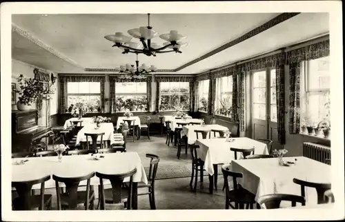 Ak Hain Hayn Oybin Oberlausitz, Fremdenhof Klette, Innenansicht