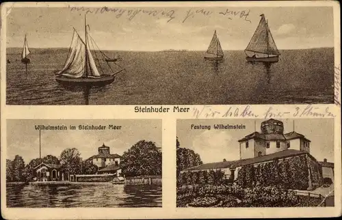 Ak Steinhude Wunstorf Niedersachsen, Steinhuder Meer, Wilhelmstein, Festung