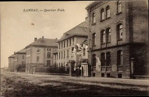 Ak Landau in der Pfalz, Quartier Foch