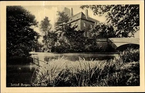 Ak Düren im Rheinland, Schloss Burgau