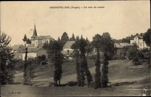 Ak Grandvillers Vosges, Un coin du centre