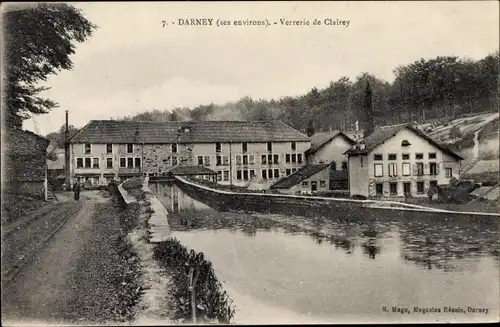 Ak Darney Vosges, Verrerie de Clairey