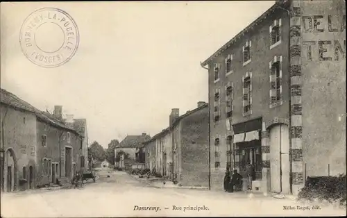 Ak Domrémy la Pucelle Lothringen Vosges, Rue principale