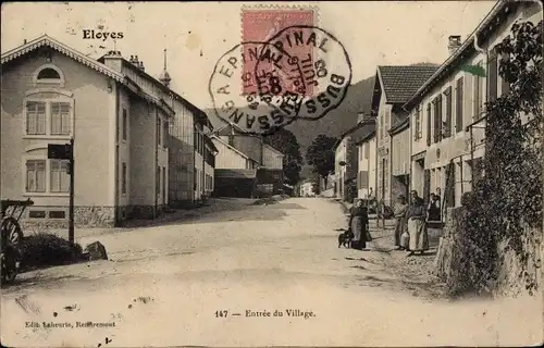 Ak Eloyes Vosges, Entree du Village