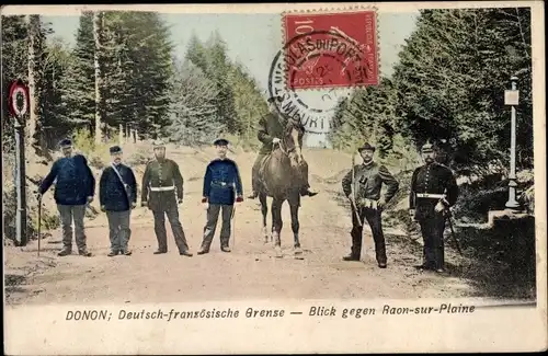 Ak Raon sur Plaine Lothringen Vosges, Deutsch-französische Grenze