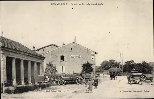 Ak Deyvillers Lothringen Vosges, Lavoir, Bascule municipale