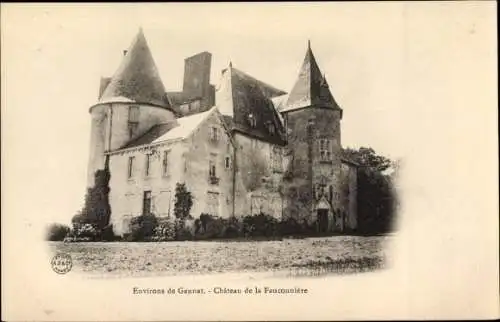 Ak Gannat Allier, Chateau de la Fauconniere