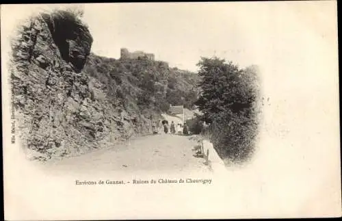 Ak Chouvigny Allier, Ruines du Chateau