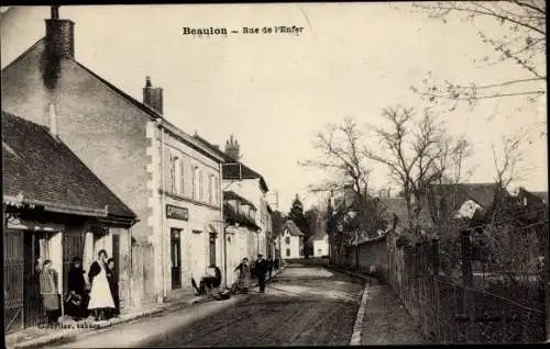 Ak Beaulon Allier, Rue de l'Enfer