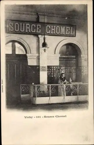 Ak Vichy Allier, Source Chomel