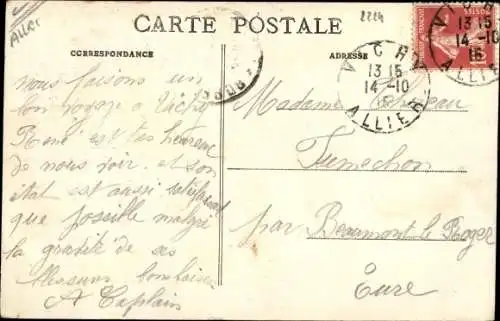 Ak Vichy Allier, Hopital Temporaire No 42, Hotel Carlton