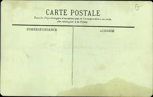 Ak Paris, Le Dirigeable Santos Dumont, französisches Luftschiff