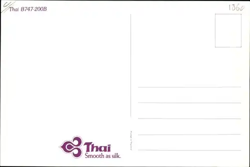 Ak Thailändisches Passagierflugzeug Thai Boeing 747-200B, HS-TGA