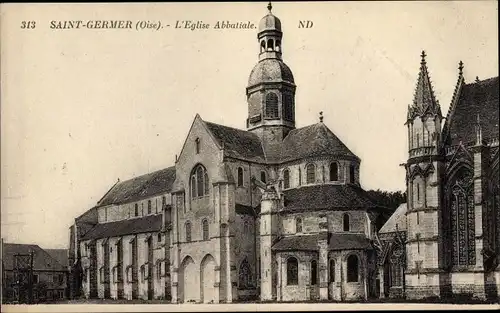 Ak Saint Germer Oise, L'Eglise Abbatiale