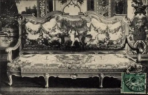 Ak Beauvais Oise, Manufacture Nationale, Möbelstück