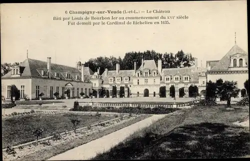 Ak Champigny sur Veude Indre et Loire, Le Chateau