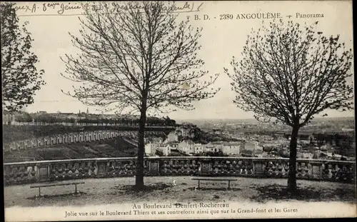 Ak Angoulême Charente, Panorama