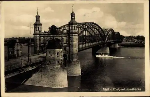 Ak Sowjetsk Tilsit Ostpreußen, Königin Luise Brücke